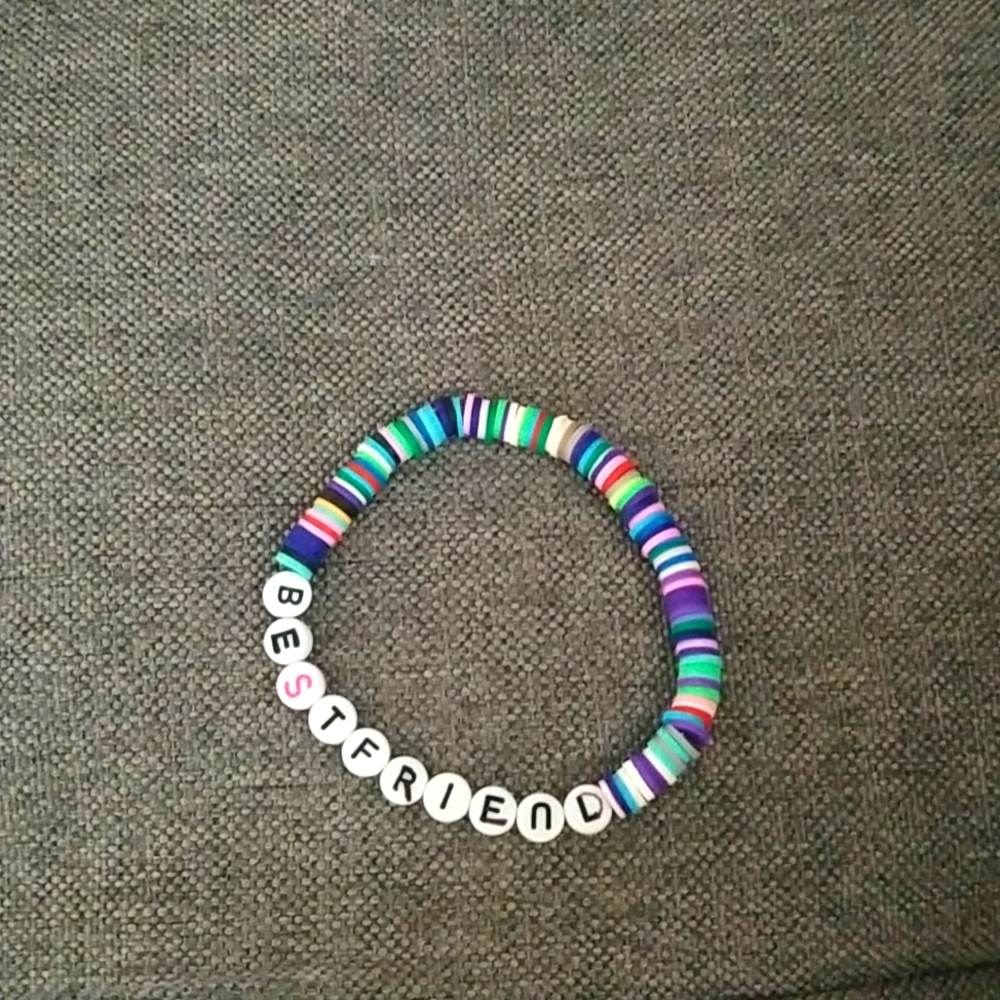 Clay bead bracelet